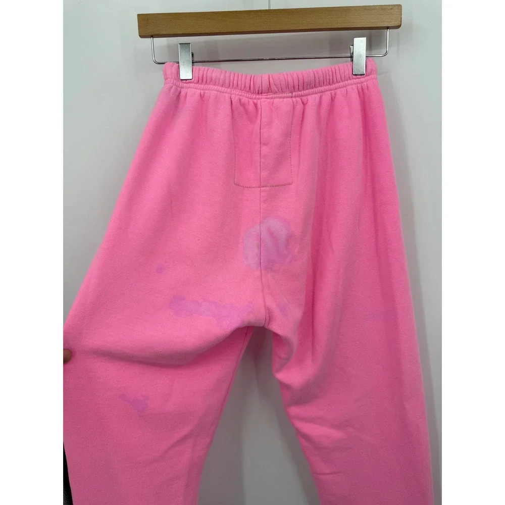 Aviator Nation AV Logo Sweatpants Womens Small Pink Distressed